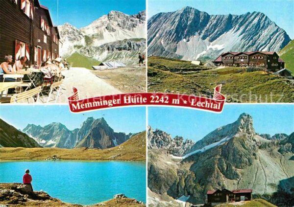 Memminger Huette Berghaus Bergsee Lechtaler Alpen