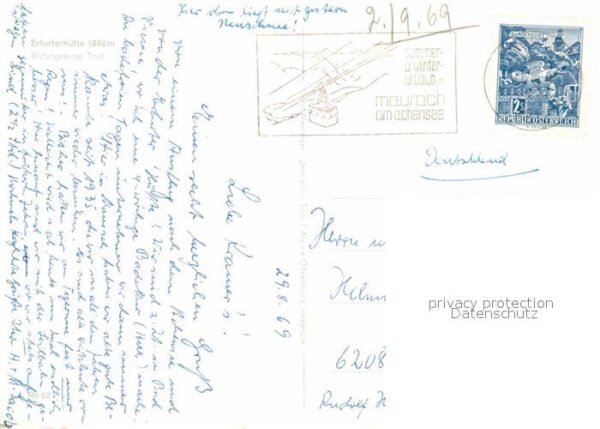 Erfurterhuette Berghaus mit Rotspitze Rofangebirge Ber – Bild 2