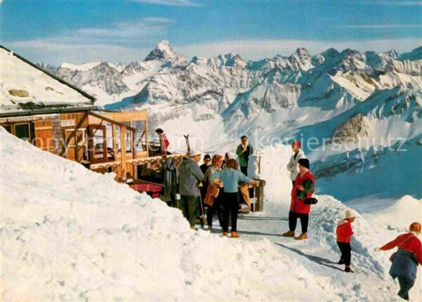 Oberstdorf Nebelhorn Gipfelhütte Gebirgspanorama i