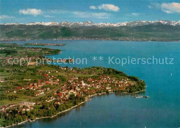 Nonnenhorn mit Alpenkette Fliegeraufnahme
