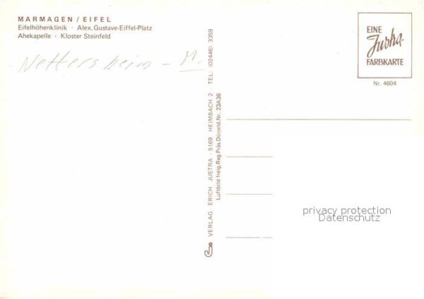 Marmagen Eifelhöhenklinik Ahekapelle Kloster Ste – Bild 2