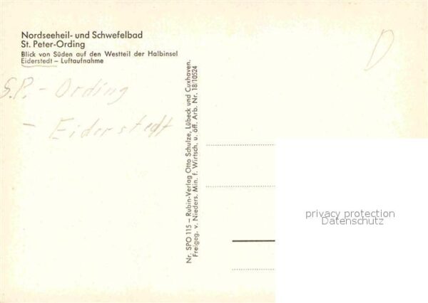 St Peter-Ording Westteil Halbinsel Eiderstedt Nordseehe – Bild 2