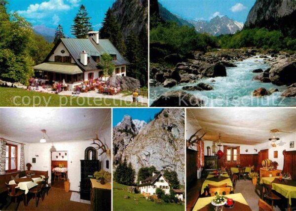 Ramsau Berchtesgaden Berggaststätte Wimbachschloss im Wimbac