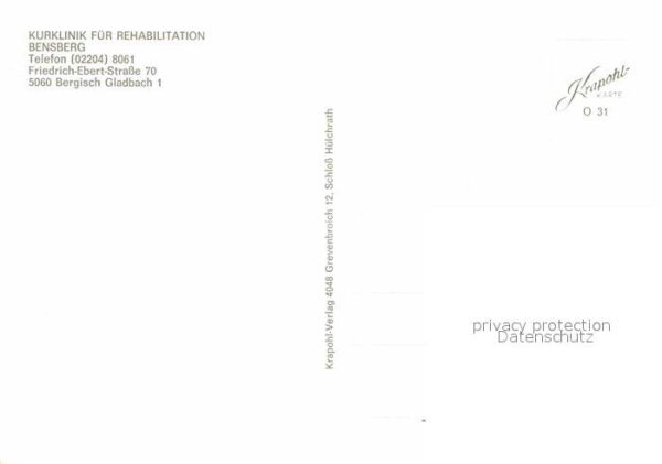 Bergisch Gladbach Kurklinik für Rehabilitation Bensberg – Bild 2