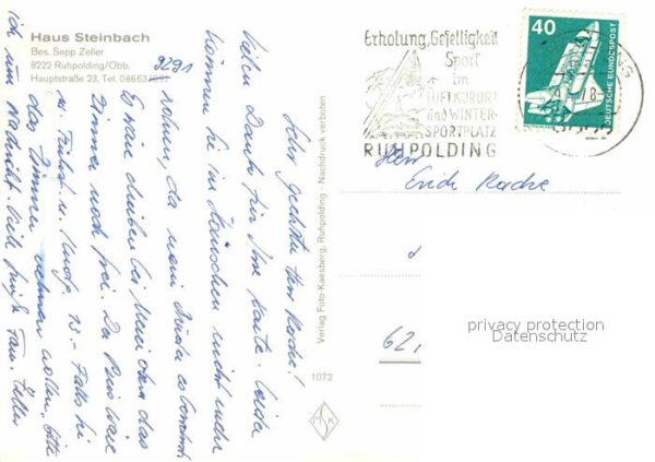 Ruhpolding Haus Steinbach Gesamtansicht mit Alpenp – Bild 2