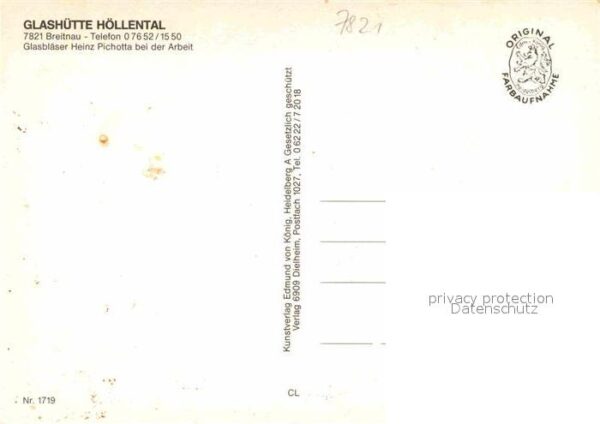 Breitnau Glashütte Höllental Handwerk Schwarzwal – Bild 2