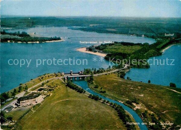 Haltern See Südufer Haltener Stausee Fliegeraufnahm