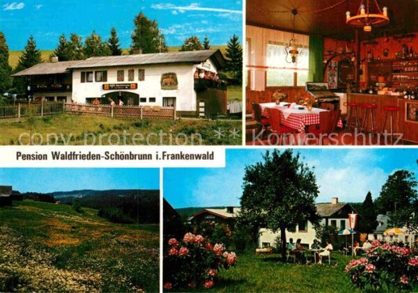 Schoenbrunn Wald Gasthof Pension Waldfrieden Garten Land