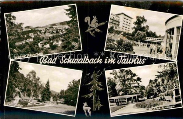 Bad Schwalbach Teilansicht Golftal Stadtbrunnen Kurhot