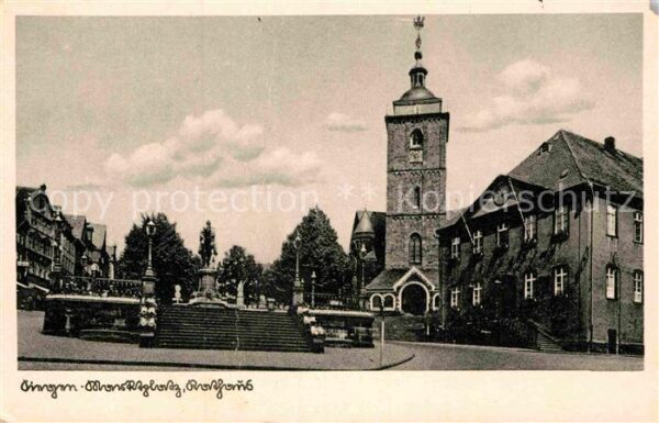 Singen Hohentwiel Kirche Marktplatz