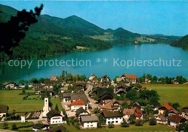 Fuschl See Salzkammergut Fliegeraufnahme