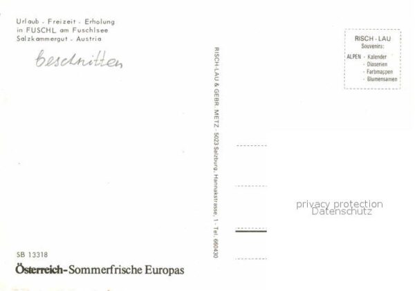 Fuschl See Salzkammergut Fliegeraufnahme – Bild 2