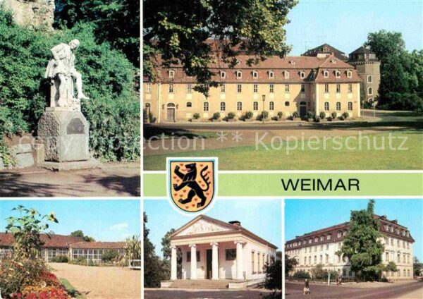Weimar Thueringen Shakespeare Denkmal Haus der Frau von S