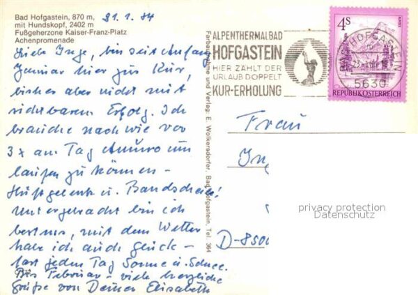Bad Hofgastein Fussgängerzone Kaiser Franz Platz Achen – Bild 2