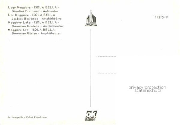 Isola Bella Lago Maggiore Borromero Gärten Amphitheater – Bild 2