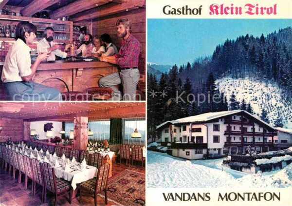 Vandans Vorarlberg Gasthof Klein Tirol Bar Speisesaal