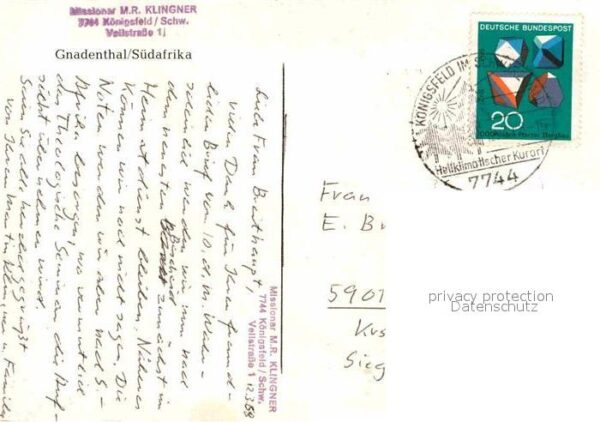Suedafrika Southafrica RSA Gnadenthal Platz Kirche – Bild 2