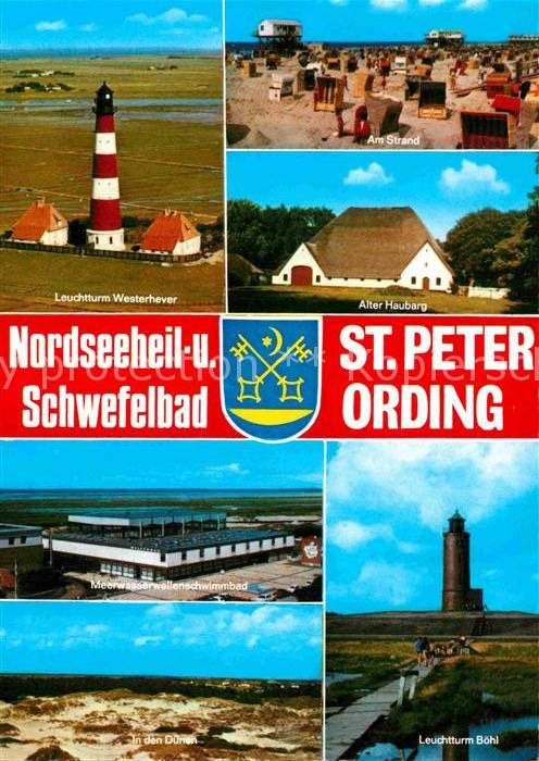 St Peter-Ording Leuchtturm Alter Haubarg Strand Leuchtt
