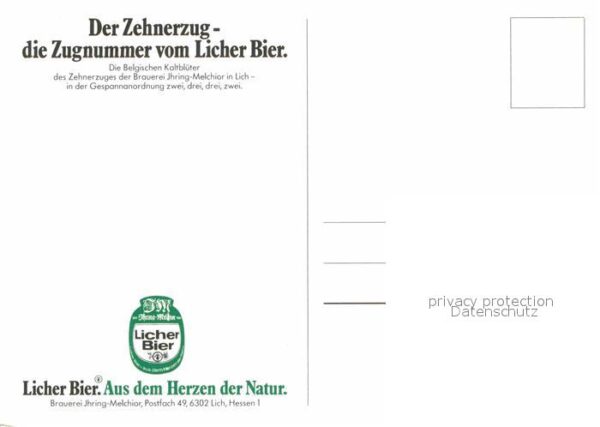 Lich Hessen Der Zehnerzug vom Licher Bier – Bild 2