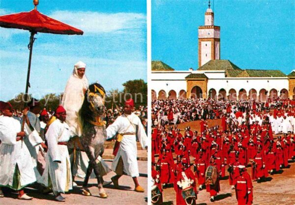 Rabat Marokko Hassan II.mit Gefolge
