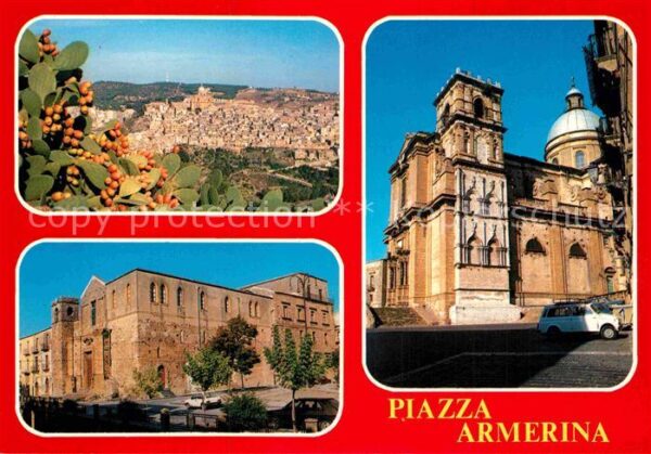 Piazza Armerina Teilansicht Schloss Basilika
