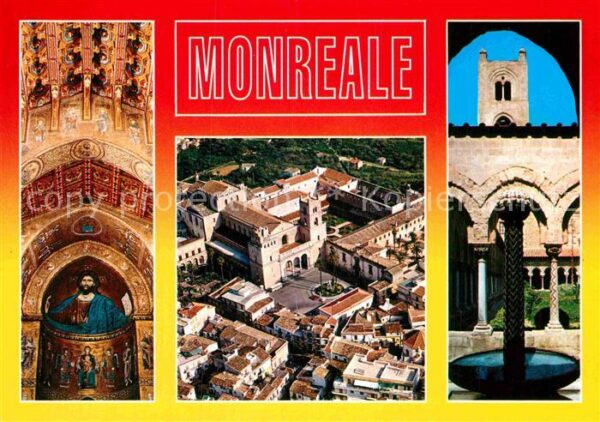 Monreale Fliegeraufnahme Basilika Inneres Kreuzg