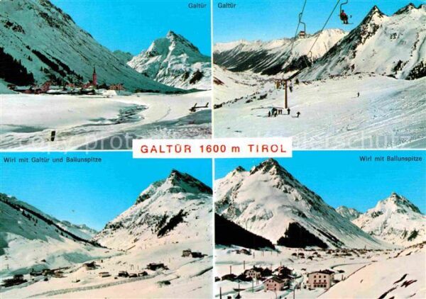 Galtuer Tirol Wirl Ballunspitze Skilift Teilansicht