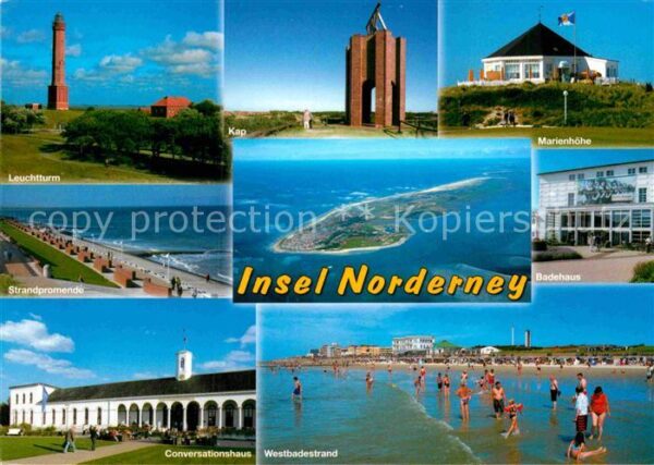 Norderney Nordseebad Leuchtturm Strandpromenade Convensation