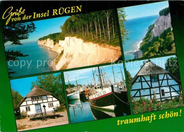 Ruegen Kap Arkona Hafe Bauernhaus Fischerboot