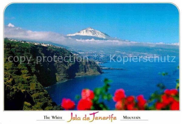 Puerto de la Cruz Panorama mit Berg Teide