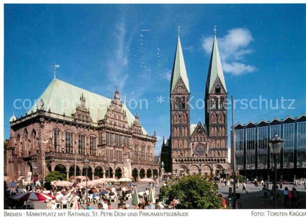Bremen Rathaus Marktplatz Sankt Petri Dom Parl