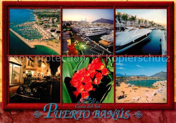 Costa del Sol Puerto Banaus Fliegeraufnahme Strand Ha