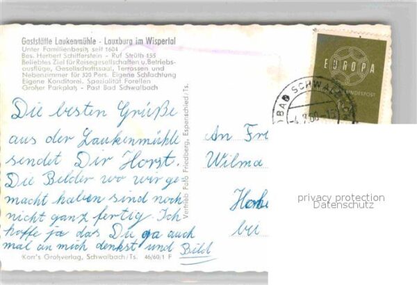 Lauxburg Wispertal Gaststätte Laukenmühle – Bild 2