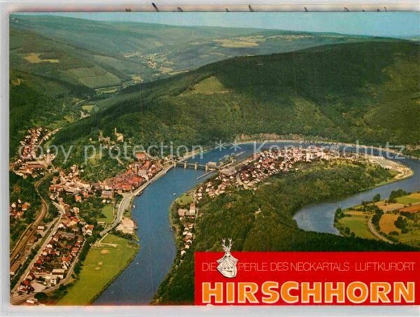 Hirschhorn Neckar Fliegeraufnahme Hotel