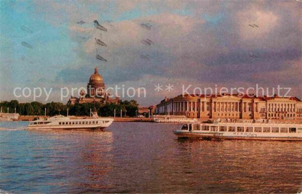 St Petersburg Leningrad Kathedrale Schiff Newa