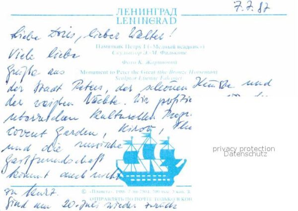 St Petersburg Leningrad Petr I Denkmal – Bild 2