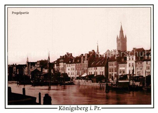 Koenigsberg Ostpreussen Pregelpartie