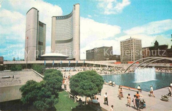 Toronto Canada The City Hall showing Nathan Phillips S