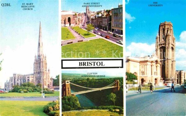 Bristol UK St Mary Redcliff Church University Park