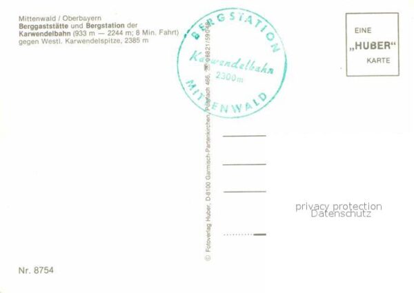 Mittenwald Bayern Berggaststätte Bergstation der Karwende – Bild 2