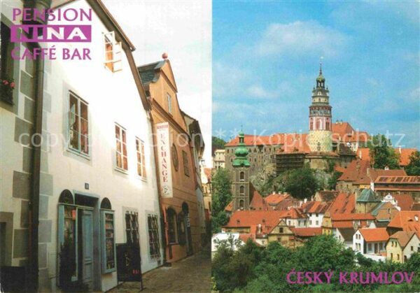 Cesky Krumlov Pension Nina Caffe Bar Altstadt Kirche