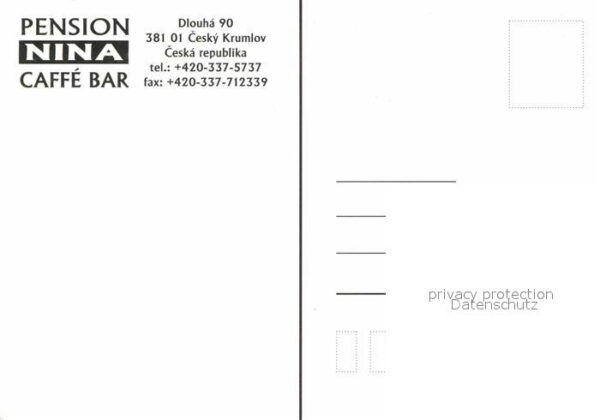 Cesky Krumlov Pension Nina Caffe Bar Altstadt Kirche – Bild 2