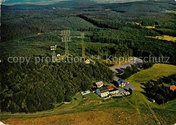 Schotten Hessen Berggasthof Hoherodskopf Fliegeraufnahm