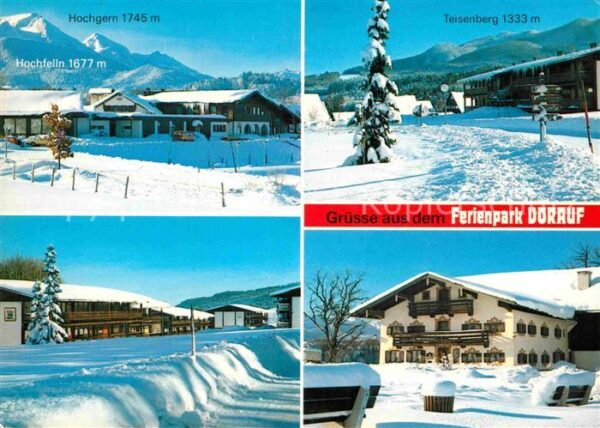 Siegsdorf Oberbayern Ferienpark Voraus Winterpanorama Bayeri