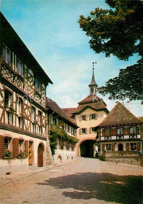 Burkheim Kaiserstuhl Gasthaus Pension Kreuz Post Fachwerkhau