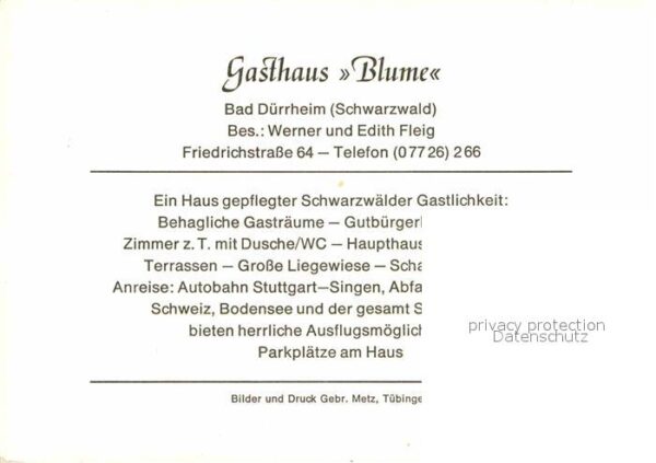 Bad Duerrheim Gasthof Blume Gasträume – Bild 2