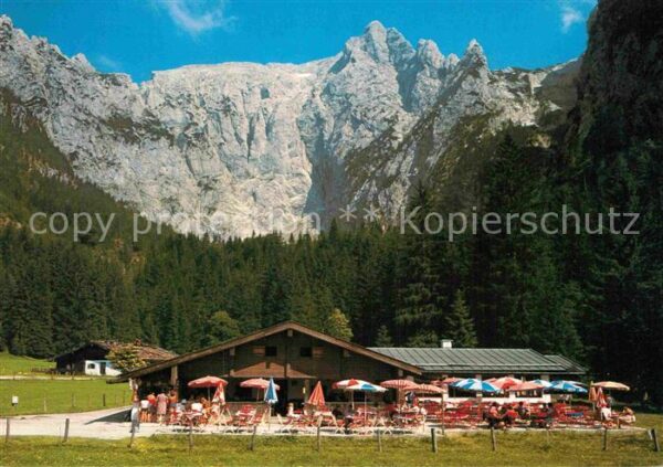 Berchtesgaden Scharitzkehl Alm mit Hohem Göll