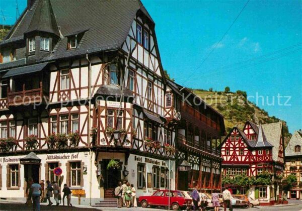 Bacharach Rhein Alte Fachwerkhäuser am Markt