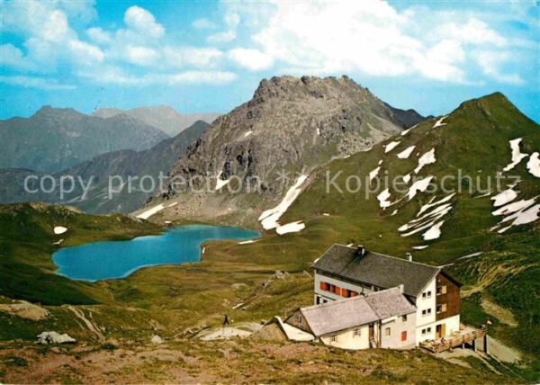 Montafon Tilisuna Hütte mit Seehorn und Tilisuna