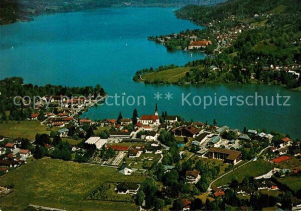 Rottach-Egern Fliegeraufnahme mit Tegernsee